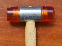 Молоток 32 мм со сменными PU бойками, дерев. ручка (Китай XF)